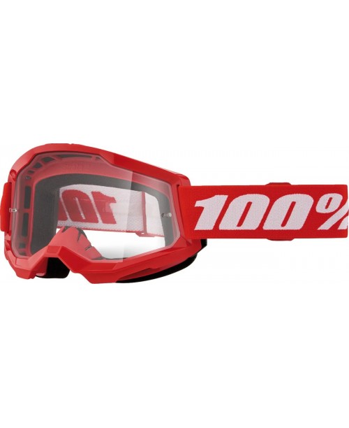 Очки кроссовые детские 100% STRATA 2 Junior RED CLEAR