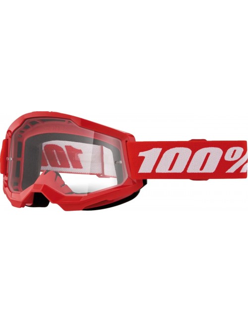 Очки кроссовые детские 100% STRATA 2 Junior RED CLEAR Очки кроссовые детские 100% STRATA 2 Junior RED CLEAR