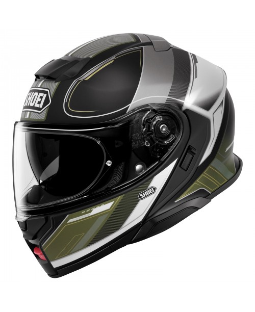 Шлем SHOEI NEOTEC 3 SHARPEN TC-11 MATT BLACK/KHAKI/SILVER/WHITE