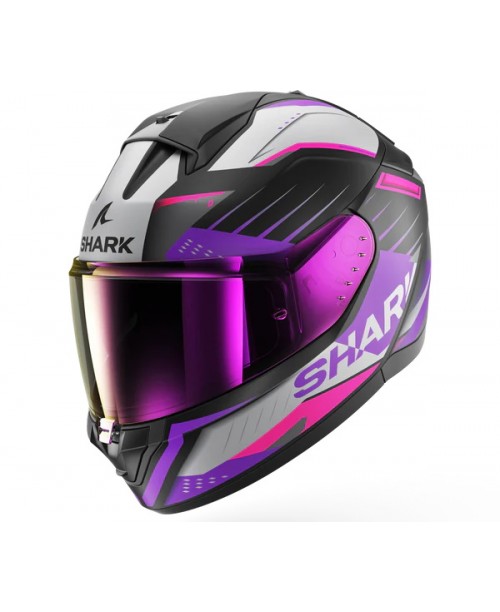Шлем SHARK RIDILL 2 BERSEK Matte Black/Violet/Violet KVV