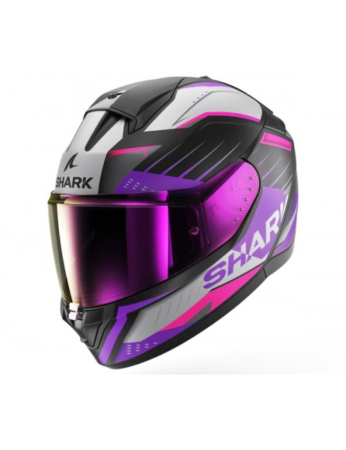 Шлем SHARK RIDILL 2 BERSEK Matte Black/Violet/Violet KVV