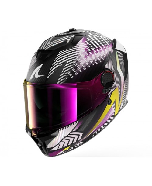 Шлем SHARK SPARTAN GT PRO CARBON STHYR Mat Carbon/Violet/Chrom DVU