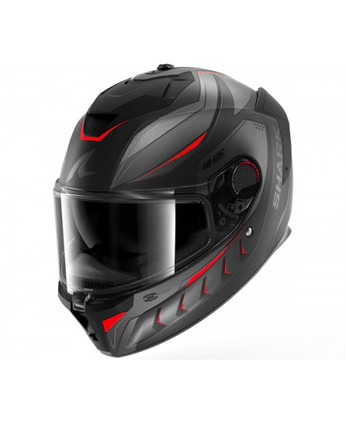 Шлем SHARK SPARTAN GT PRO CARBON MEKARIUM Matt Carbon/Anthracite/Red
