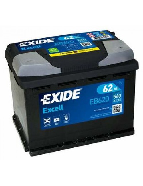 Аккумулятор EXIDE 12В 62Ач/540A EXCELL 242x175x190 B13 -10.5 мм Аккумулятор EXIDE 12В 62Ач/540A EXCELL 242x175x190 B13 -10.5 мм