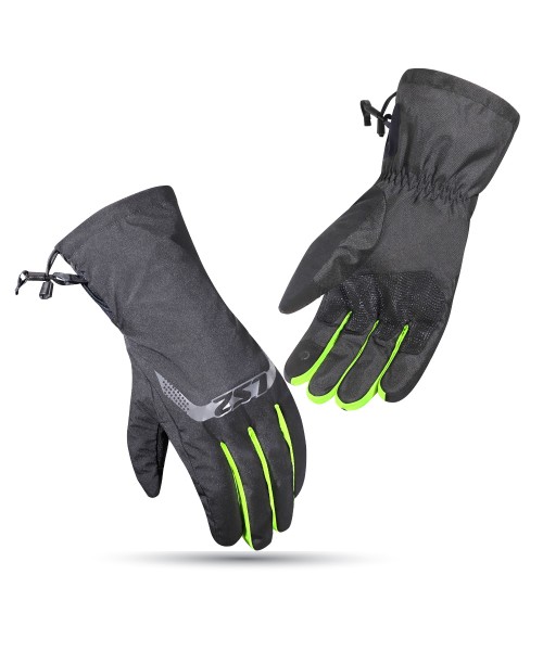 Перчатки LS2 THERMORAIN GLOVES BLACK H-V YELLOW