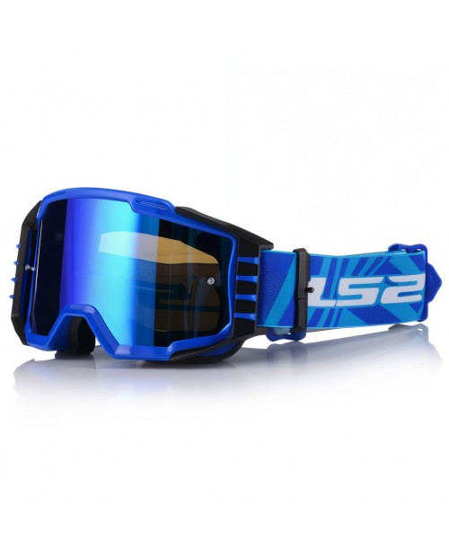 Очки кроссовые LS2 CHARGER PRO GOGGLE BLUE WITH IRIDIUM VISOR