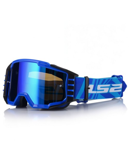 Очки кроссовые LS2 CHARGER PRO GOGGLE BLUE WITH IRIDIUM VISOR