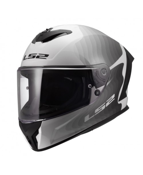 Шлем LS2 RAPID III FLOW WHITE GREY FF820