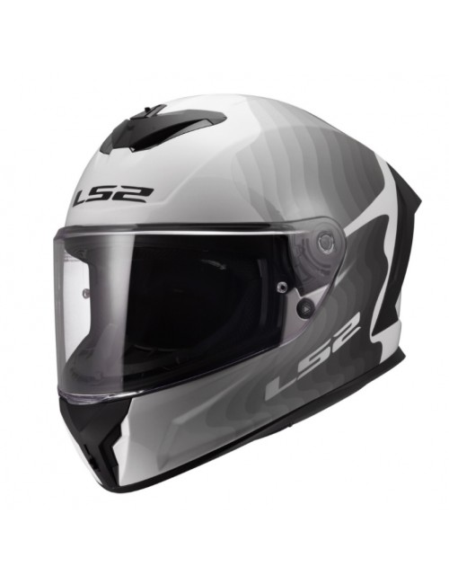Шлем LS2 RAPID III FLOW WHITE GREY FF820
