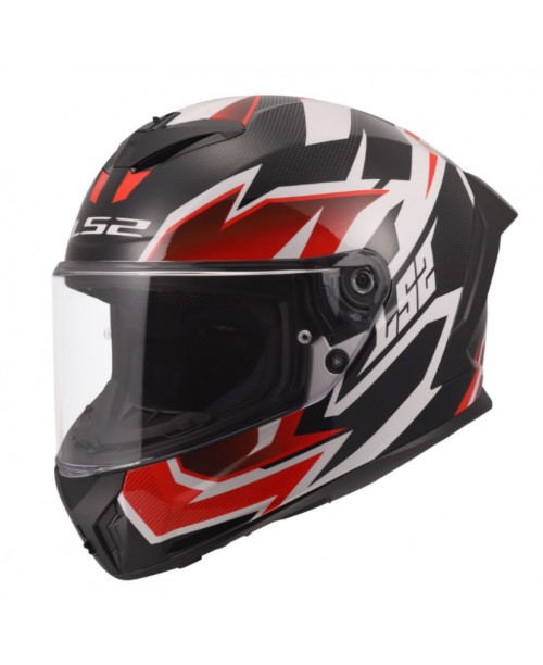 Шлем LS2 RAPID III XTREM WHITE BLACK RED FF820