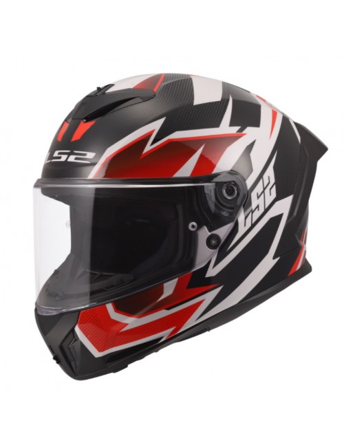 Шлем LS2 RAPID III XTREM WHITE BLACK RED FF820