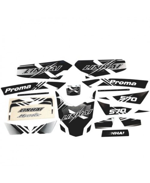 Комплект наклеек с логотипом LINHAI 570 PROMAX 80508