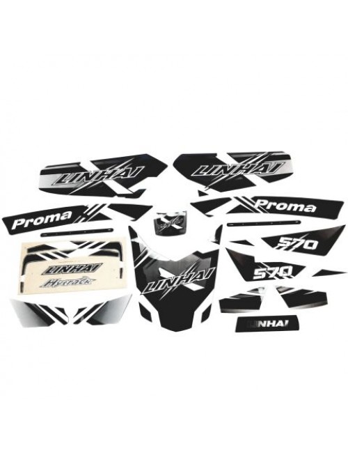 Комплект наклеек с логотипом LINHAI 570 PROMAX 80508 Комплект наклеек с логотипом LINHAI 570 PROMAX 80508