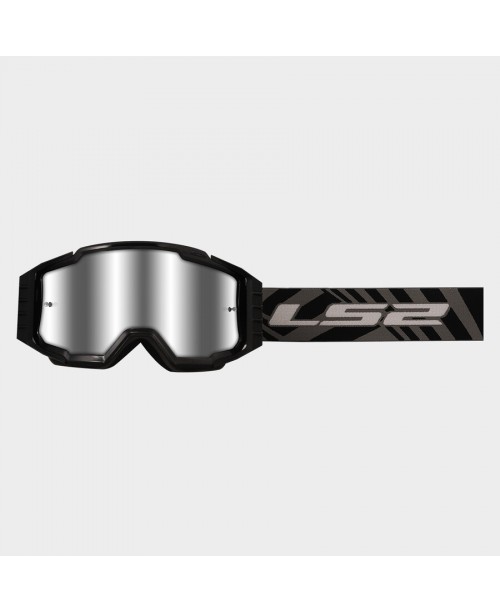 Очки кроссовые LS2 CHARGER PRO GOGGLE BLACK WITH SILVER VISOR