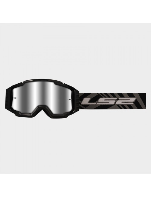 Очки кроссовые LS2 CHARGER PRO GOGGLE BLACK WITH SILVER VISOR