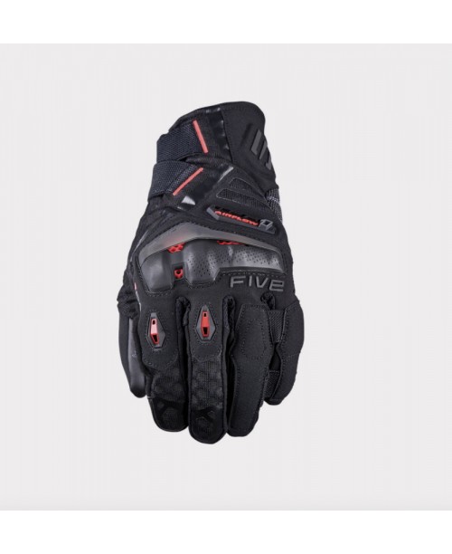 Перчатки FIVE GLOVES TFX1 AIRFLOW SHORT BLACK/FLUO RED