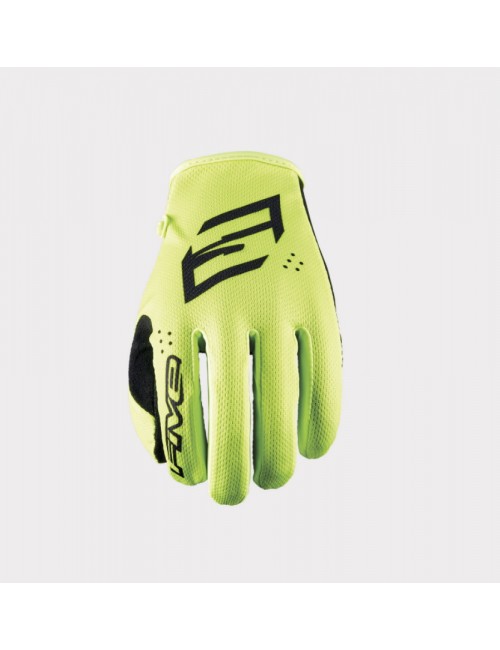 Перчатки FIVE GLOVES MXF4 MONO FLUO YELLOW Перчатки FIVE GLOVES MXF4 MONO FLUO YELLOW