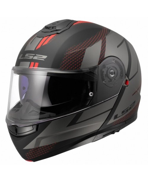 Шлем LS2 STROBE II CODE BLACK GREY-06 FF908