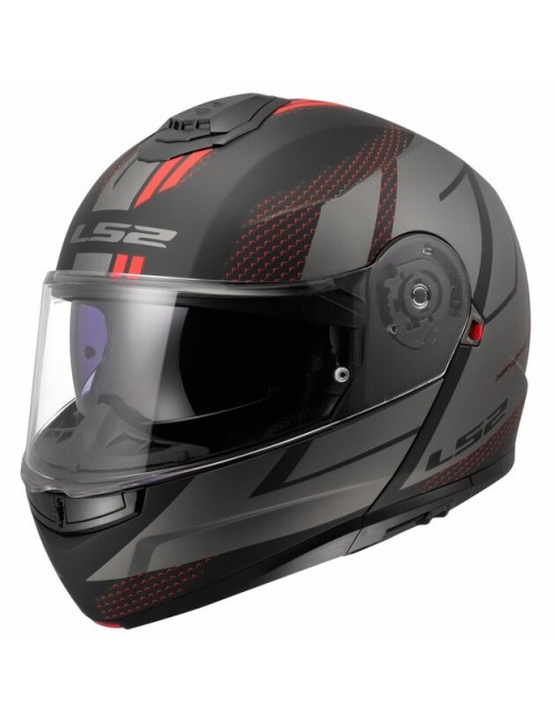 Шлем LS2 STROBE II CODE BLACK GREY-06 FF908