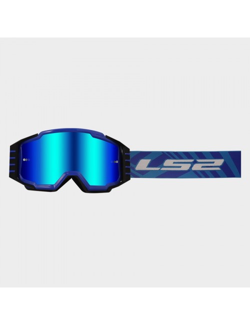 Очки кроссовые LS2 CHARGER PRO KID GOGGLE BLUE IRIDIUM VISOR