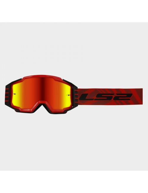 Очки кроссовые LS2 CHARGER PRO KID GOGGLE RED IRIDIUM VISOR