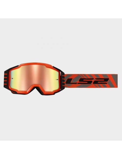 Очки кроссовые LS2 CHARGER PRO KID GOGGLE H-V ORANGE IRIDIUM VISOR