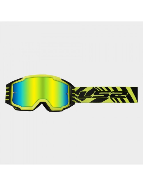Очки кроссовые LS2 CHARGER PRO KID GOGGLE H-V YELLOW IRIDIUM VISOR