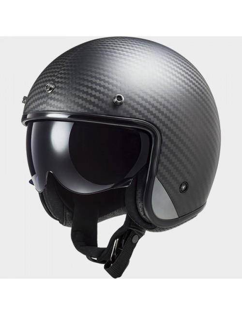 Шлем LS2 BOB ll SOLID MATT CARBON-06 OF601