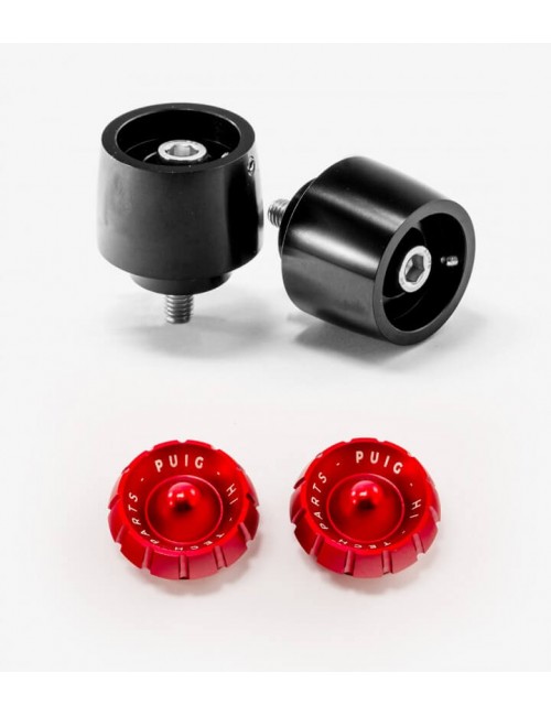 Заглушки рулевых грузиков PUIG RED 9420R